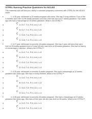 GTPAL Nursing NCLEX Practice Questions Quiz .